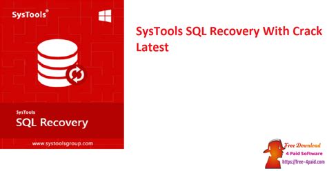 SysTools SQL Recovery 10.0.0.0 With Crack 
